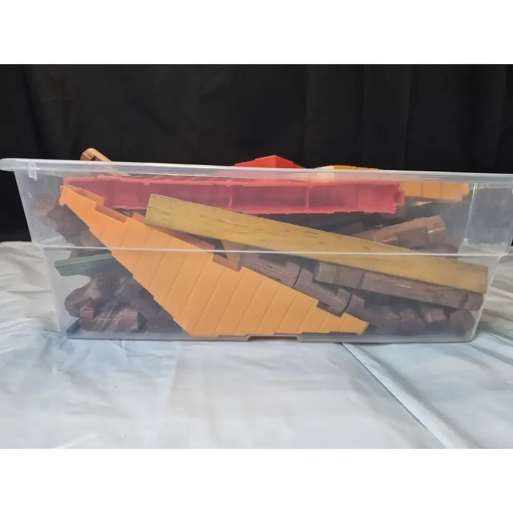 Lincoln Logs 3 LBS Lot of Vintage Pcs Set Retro Kids Building Toy Learning Toys